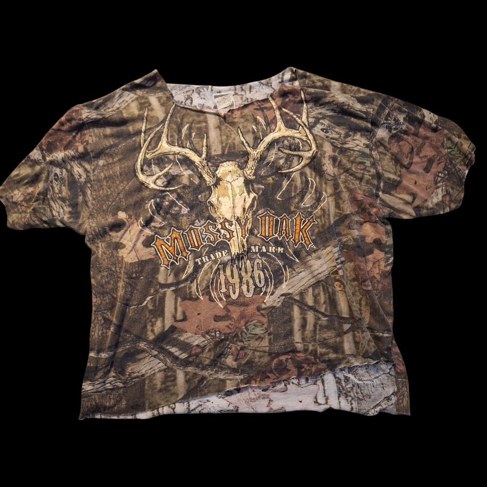 Paramount Outdoors Modified Distressed Mossy Oak Camo Graphic Tee - 2XL